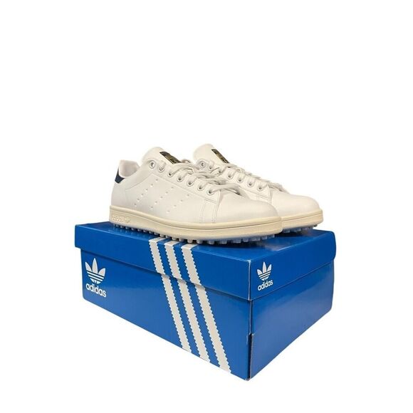 Adidas Stan Smith Golf Men’s Size 9.5-13 Spikeless Golf Shoe White Navy Sneaker - Picture 9 of 10